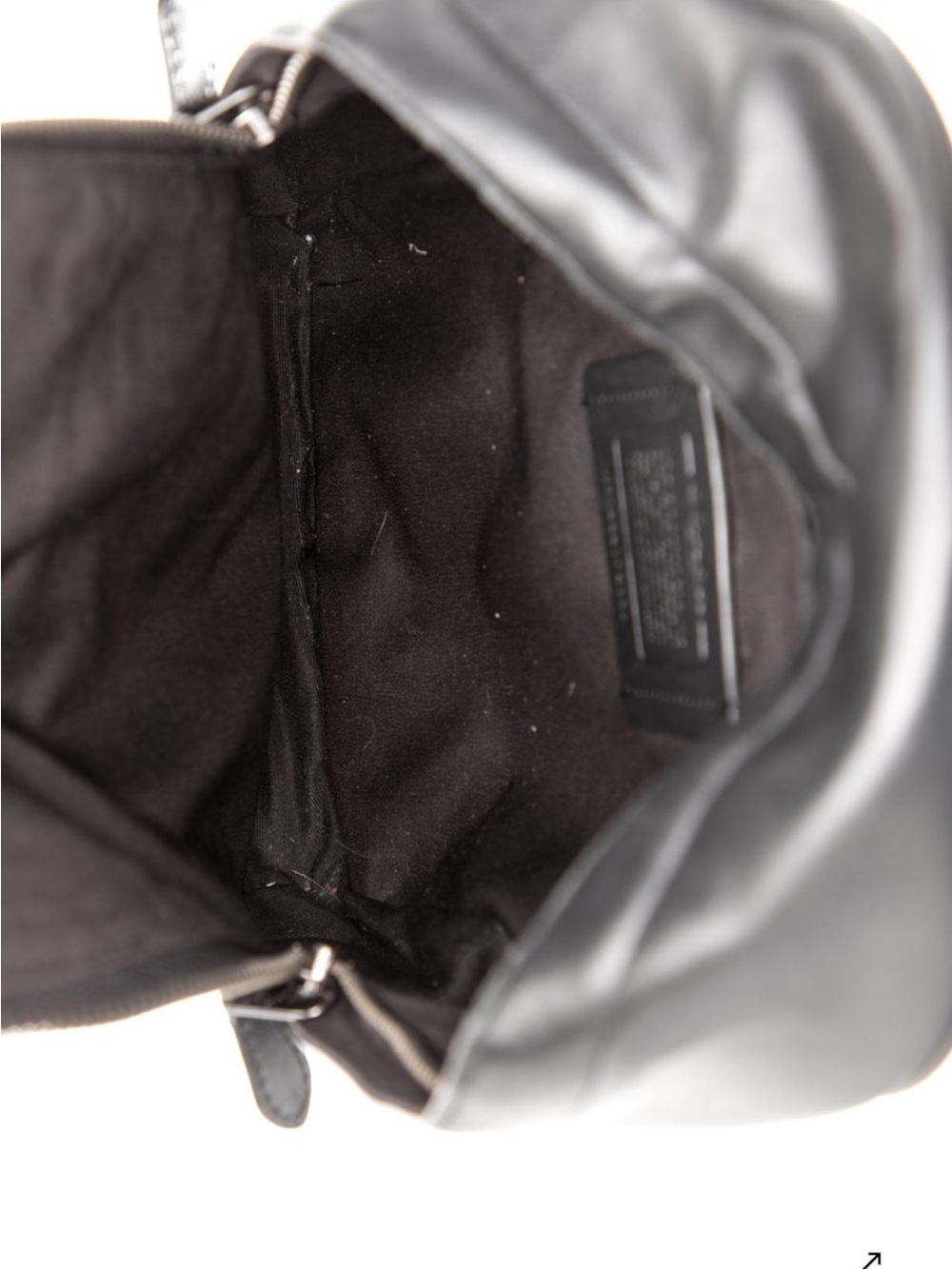 Coach Men's Charcoal Signature Crossbody Sling Backpack - Picture 5 of 7